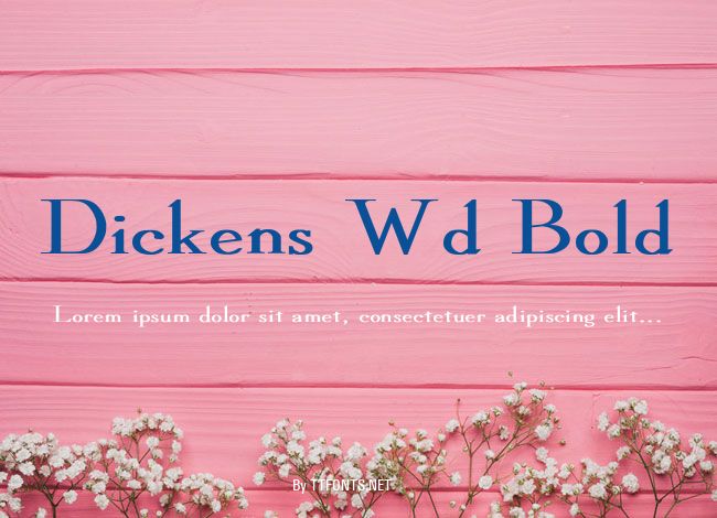 Dickens Wd Bold example